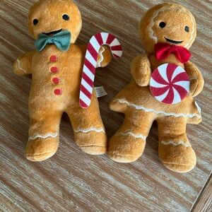 Gingerbread Plush Toy Set with Candy Accessories